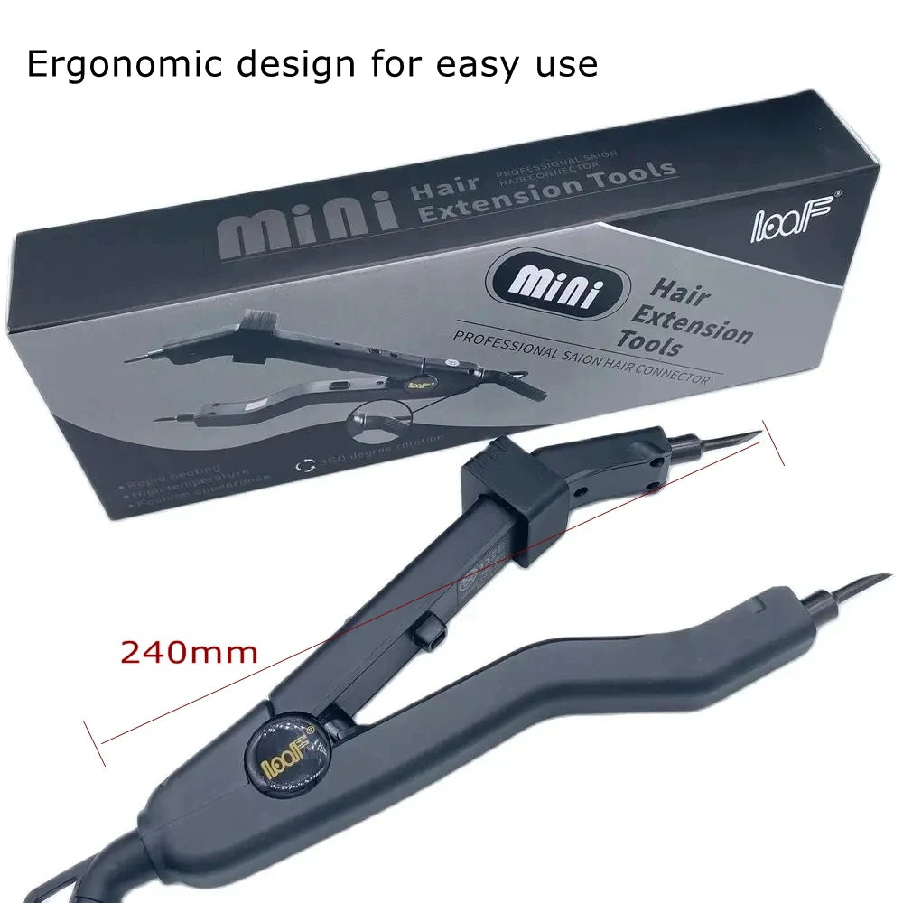 JR-609C 24mm Mini Heating Sharp Tip Black Heat Hair Connector Temperature Controllable for keratin extension