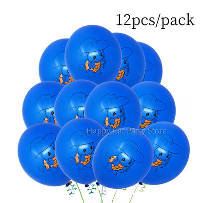 Pokemon Latex Balloons Birthday Party Decor Cartoon Pikachu Balloon Poke Ball Balloons Baby Shower Kids Favor For Party Supplies