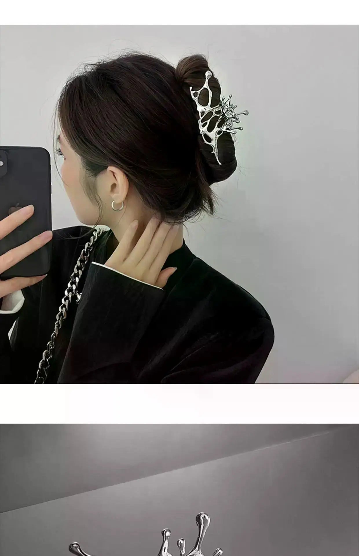 Y2K Metal Claw Hair Clip