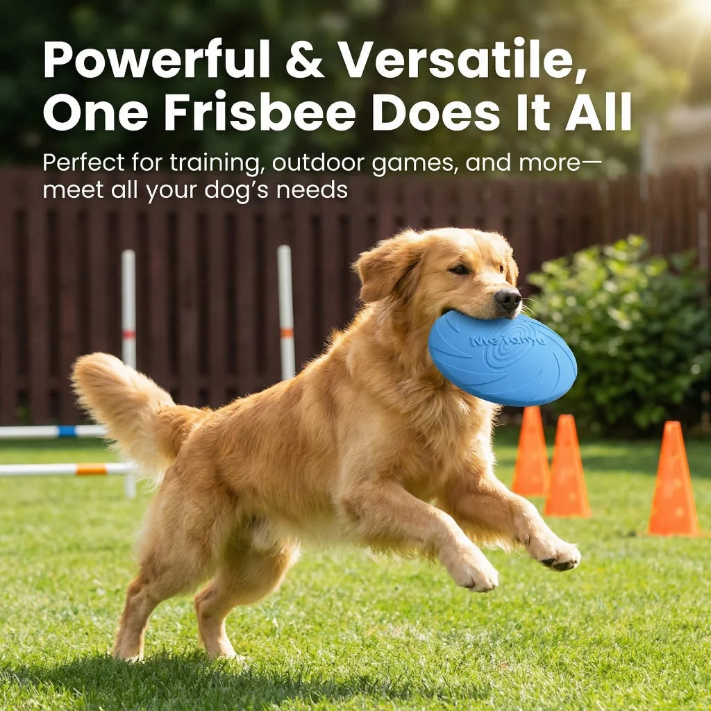 6PCS Interactive Dog Flying Disc Toys Bite-Resistant Waterproof Dog Toys Dog Stuff Dog Accessories for Outdoor Training Play