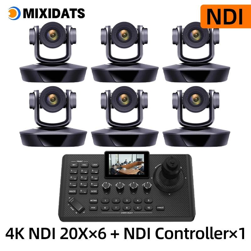 4K PTZ Video Conference Camera Kit with 20X Zoom & NDI