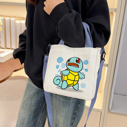 Pokémon Handbag Cartoon Children's Shoulder Bag Boys Girls Tote Bag Child Canvas Handbags Anime Crossbody Bag New Kids Gifts
