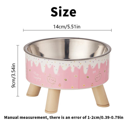 Ice Cream Design Raised Pet Bowl 🍦🐶🐱