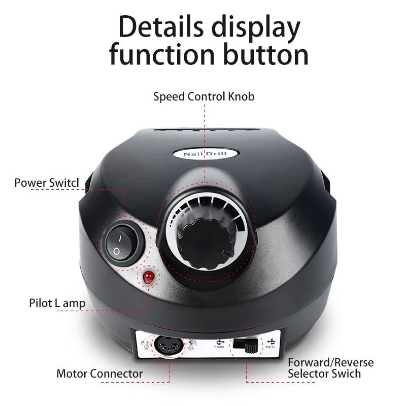 Professional Gel Nail Polish Kit Semi Permanent Gel Varnish Set Nail Art Manicure Kit And UV LED Nail Dryer Electric Nail Drill