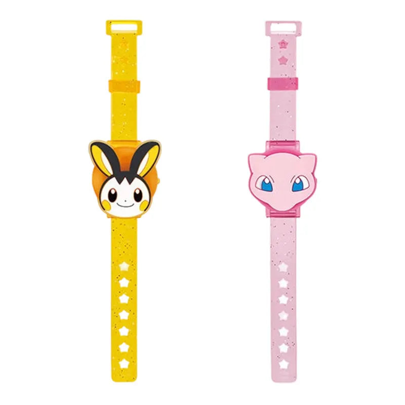 Bandai Pokemon Gashapon Light Up Wristband Vol 3 Glitter Adjustable Wristband With Pikachu Tepig Mew Totodile Emolga Chikorita