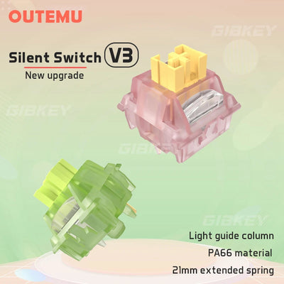 Outemu Silent Peach Switches.