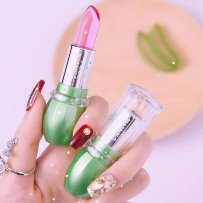 Crystal Jelly Lipstick,Magic Color Changing Lipstick, Moisturizing Temperature Color Changing Lip Gloss,Nourishing Lip Balm