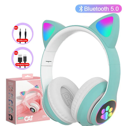 Cat Ears Bluetooth Headphones