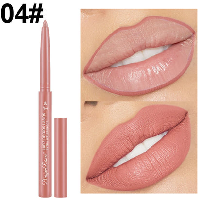 Dragon Ranee Automatic Rotating Lip Liner: Waterproof Matte Contouring Pencil
