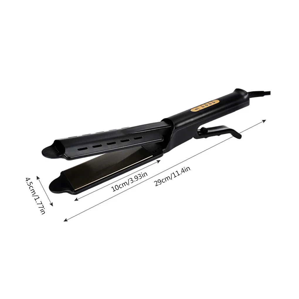 Hair Straightener Four-gear Temperature Adjustment Ceramic Tourmaline Ionic Flat Iron Hair Straightener For Women Widen Panel