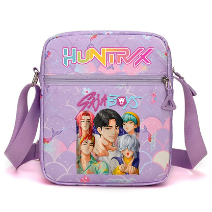 New⭐️ KPOP Shoulder Bag Crossbody Bags Double-deck Storage Bag Large Capacity Square Zip Storage Sports Bag Fans Gift