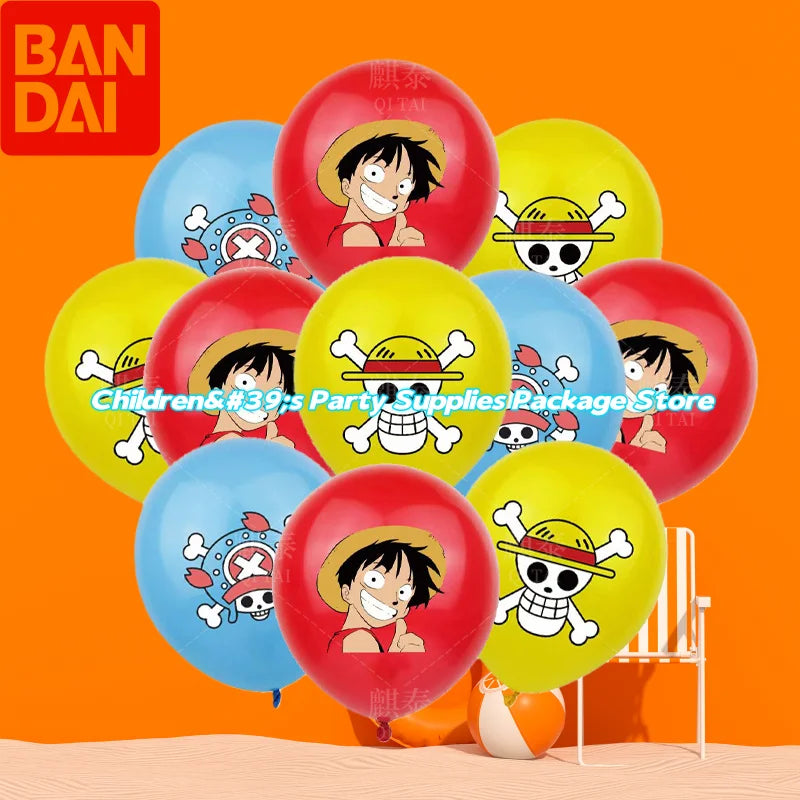 One Piece 12-Inch Latex Balloon Set (3–18pcs) 🎉🏴‍☠️