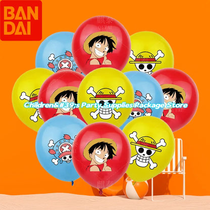 One Piece 12-Inch Latex Balloon Set (3–18pcs) 🎉🏴‍☠️