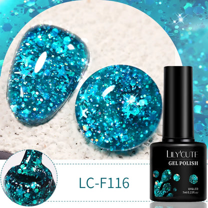 LILYCUTE 7ml 9D Cat Magnetic Gel Nail Polish Iridescent Magnet Semi Permanent Soak Off UV LED Manicure For Nail Art Gel Varnish