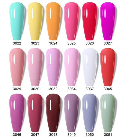 Clou Beaute 10/12/20/24pcs Gel Nail Polish Set Color 15ml White Glass Bottle Nail Art Kit Semi Permanent Gellack Nail Varnish