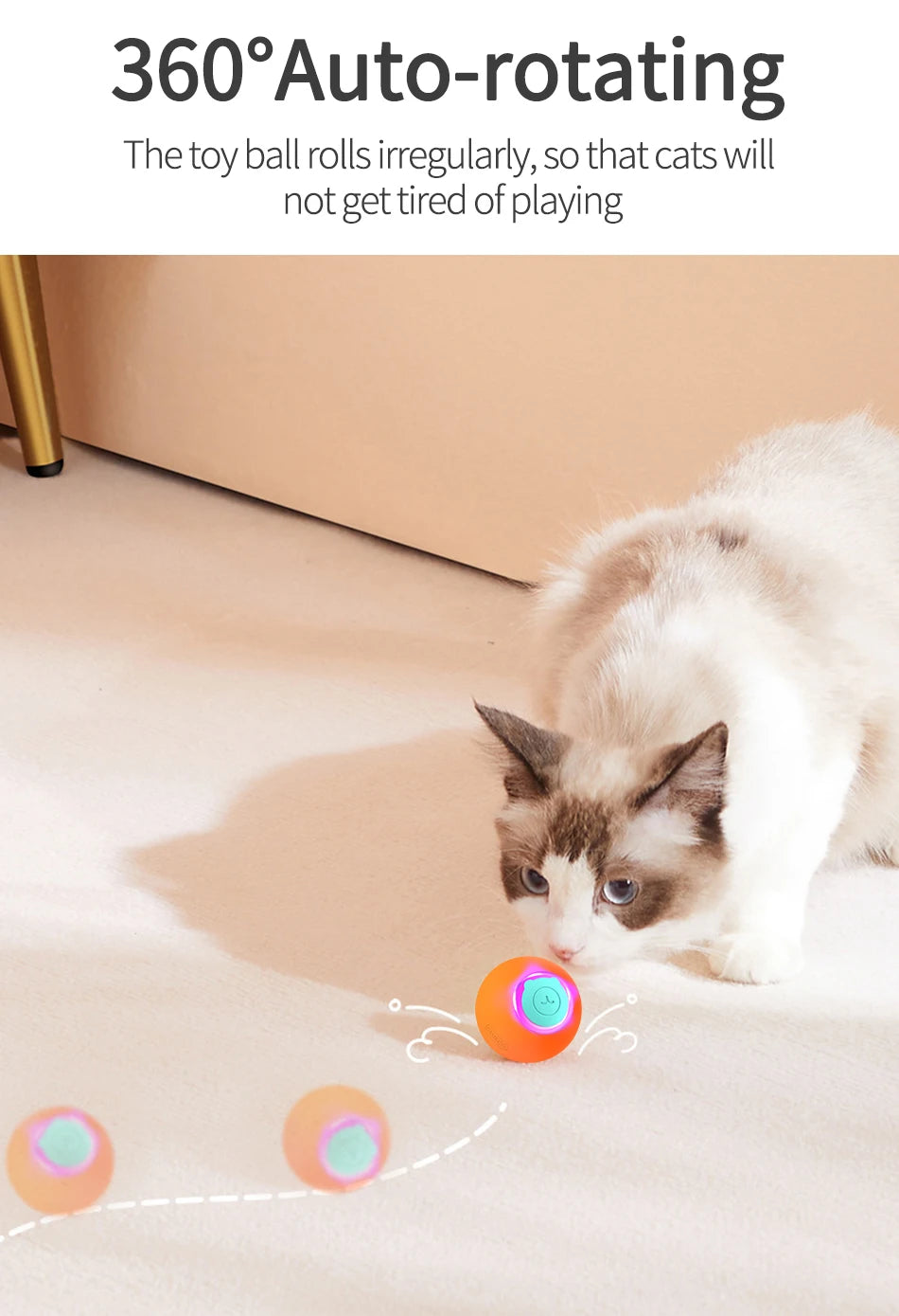 ROJECO Smart Cat Rolling Ball
