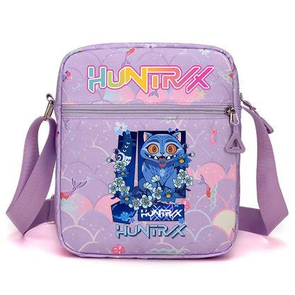 New⭐️ KPOP Shoulder Bag Crossbody Bags Double-deck Storage Bag Large Capacity Square Zip Storage Sports Bag Fans Gift