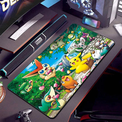 Cartoon HD Print Psyduck Anime Mouse Pad Large Gamer Keyboard Pokemon Desk Mouse Mats Gaming Notebook Office Convenient Mousepad