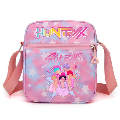 New⭐️ KPOP Shoulder Bag Crossbody Bags Double-deck Storage Bag Large Capacity Square Zip Storage Sports Bag Fans Gift