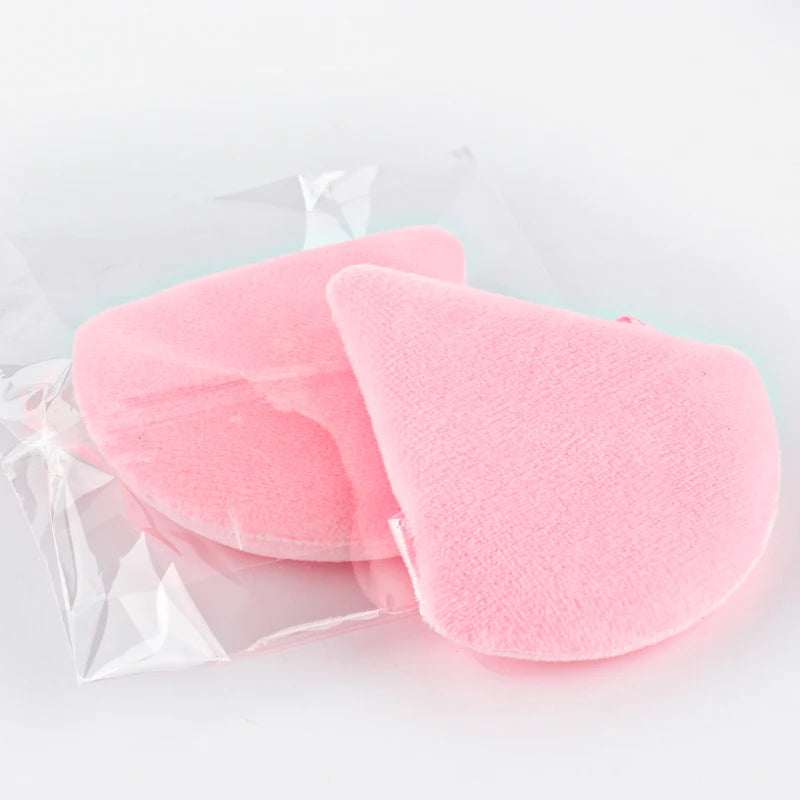1/2/3/6Pcs Triangle Velvet Powder Puff Face Cosmetic Eye Beauty Makeup Tool Reusable Sponge Washable Mini Powder Puff Accessorie
