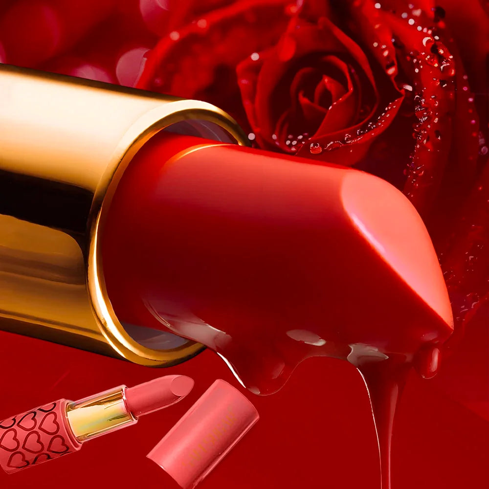 6 Colors Glitter Matte Lipstick.