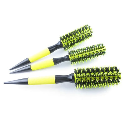Professional 1/6pcs Boar Bristle Wooden Hair Comb Round Hair Brush Curling Combs Woman Hair Curlerl Hairdresser Styling Tool