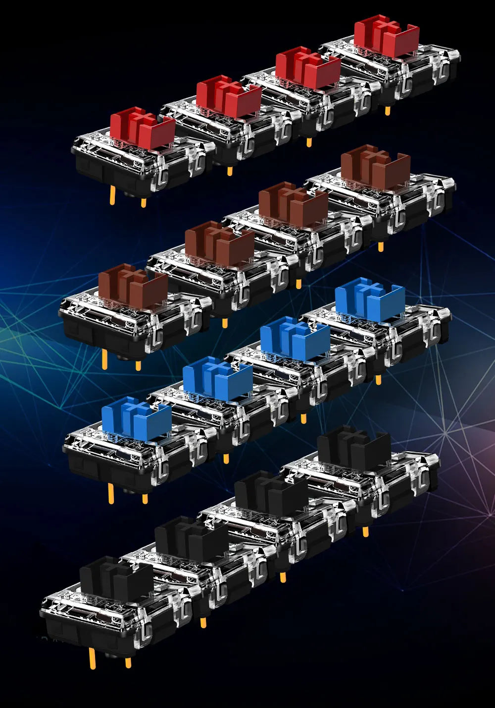 Redragon RGB Low-Profile Mechanical Keyboard with MX-Style Switches