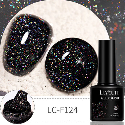 LILYCUTE 7ml 9D Cat Magnetic Gel Nail Polish Iridescent Magnet Semi Permanent Soak Off UV LED Manicure For Nail Art Gel Varnish