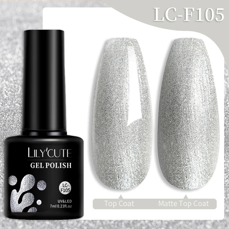 LILYCUTE 7ml 9D Cat Magnetic Gel Nail Polish Iridescent Magnet Semi Permanent Soak Off UV LED Manicure For Nail Art Gel Varnish