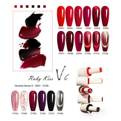 V6 Venalisa 10ml Nail Gel Polish Hema Free TPO Free Ultra Cat Eye Effect Magnet Semi Permanent Soak Off UV LED Varnish Gel Nail