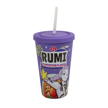 1PC Kpop Demon Hunters Officially Licensed PVC Straw Cup Large Capacity Stylish Leak-Proof Drinkware Birthday Chrismas Gift