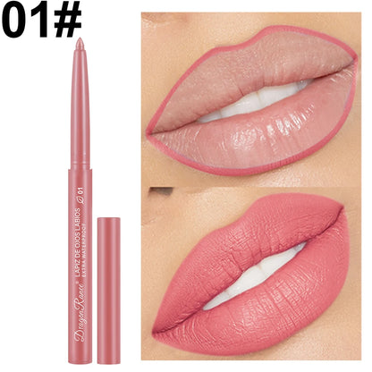 Dragon Ranee Automatic Rotating Lip Liner: Waterproof Matte Contouring Pencil