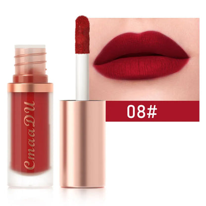 CmaaDu Waterproof Matte Velvet Lip Glaze: Long-Lasting Non-Stick Liquid Lipstick
