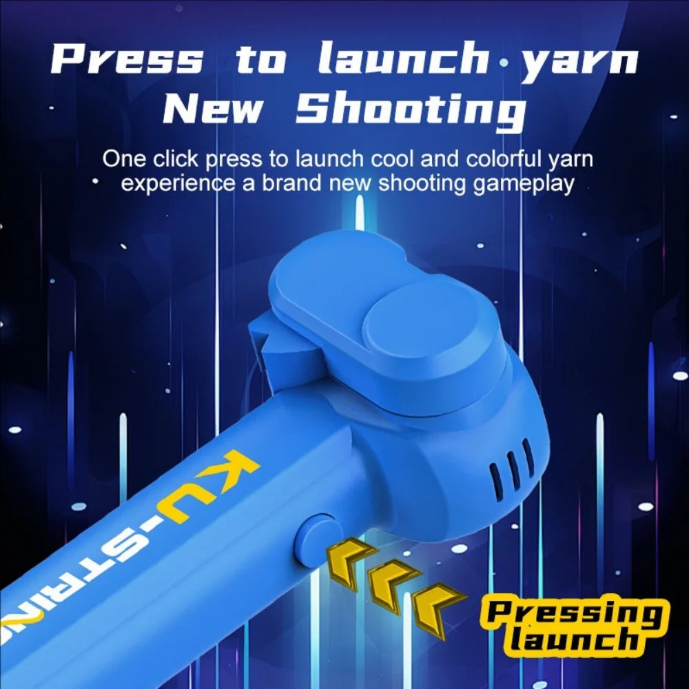 Cat and dog night light rope launcher toy, new and unique, luminous rope, high-speed propelling device.