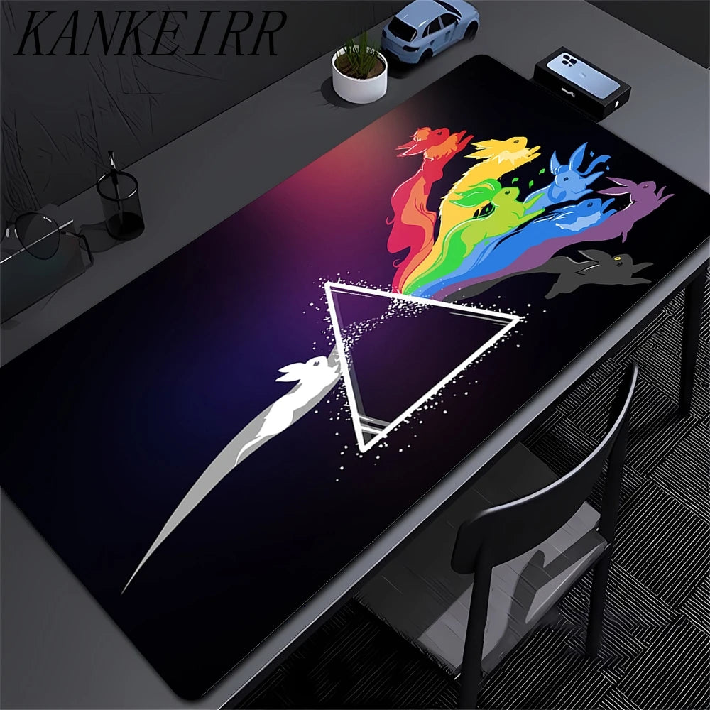 Japan Anime Mouse Pad PC Colorful Gamer Cabinet Mousepad P-pokemon Lugia Keyboard Rug Laptop Gaming Rubber Mat Desk Accessories