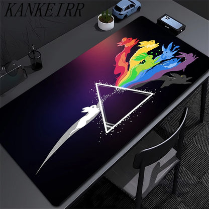 Japan Anime Mouse Pad PC Colorful Gamer Cabinet Mousepad P-pokemon Lugia Keyboard Rug Laptop Gaming Rubber Mat Desk Accessories