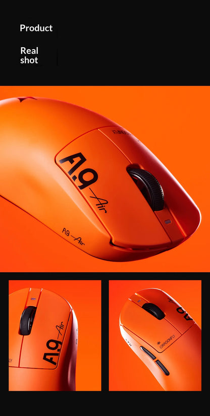 ATK DragonFly A9 Air Ultimate Wireless Gaming Mouse PAW3950 Ultra 42000DPI 750IPS 8KHz RGB Ergonomic Design for Windows MacOs