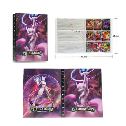 Cartoons 9 Pockets 540 Cards Book Album Anime Map Game Cards PIKACHU