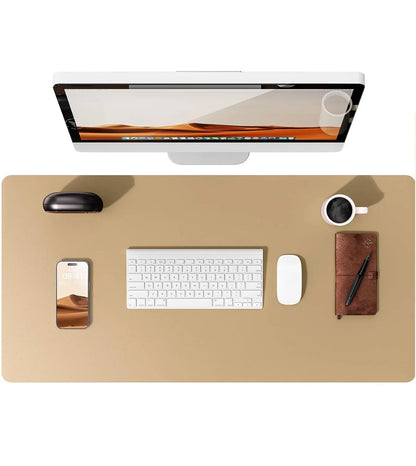 YSAGi Premium PU Leather Desk Mat: Non-Slip Waterproof Office Protector