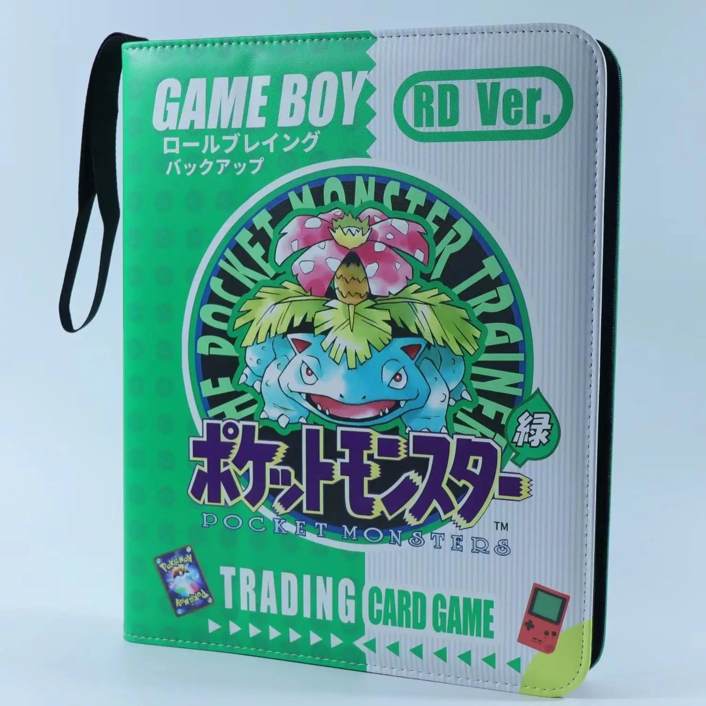 New Gb Pikachu Cartoon Anime Battle Card Booklet Zipper Binder