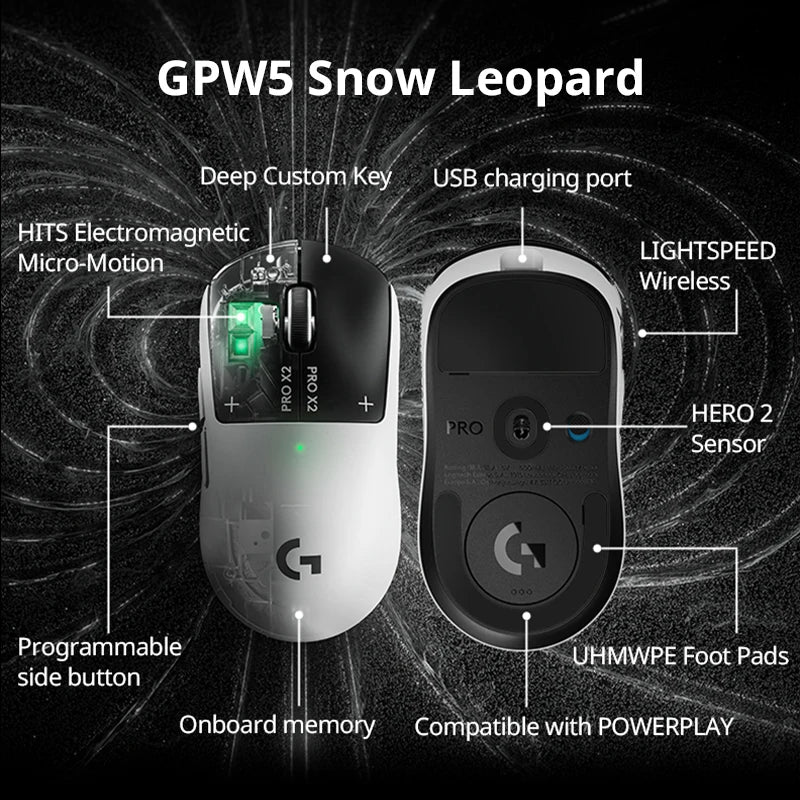 Logitech G PRO X2 SUPERSTRIKE Wireless Mouse, 44000DPI, 8000Hz