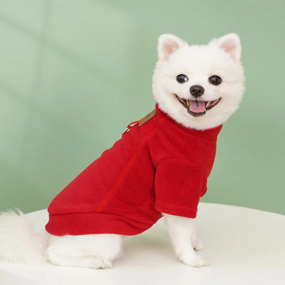 Winter Warm Dog Hoodies Pet Clothes for Small Dogs Fashion Solid Color Puppy Sweatshirt Soft Cat Pullovers Chihuahua Pet Hoodies