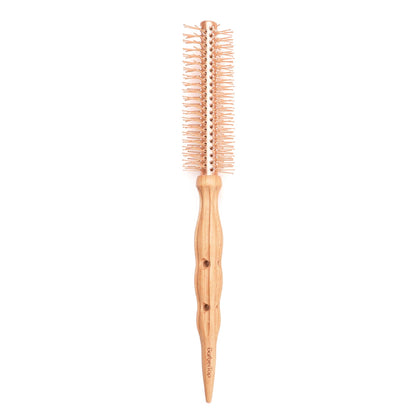 Professional Wood Round Curly Combs For Women Hairdressing Massage Brush Salon Barber Aluminum Tube Hair Styling Comb New Type