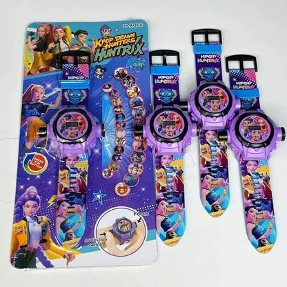 K-Pop HUNTRX Projection Watch: Bandai Multi-Functional Timepiece