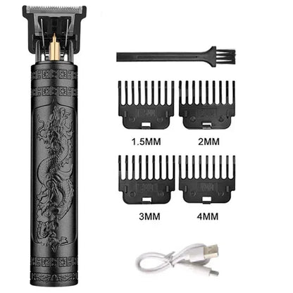 T9 Carving Vintage Hair Clipper For Mens Grooming Essential Tools USB Fast Rechargeable Beard Hair Trimmer Provide Precise Shave