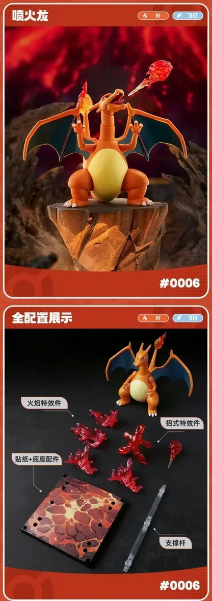 In Stock New Blokees Pokemon Assembly Action Figure Pikachu Charizard Anime Original Desktop Decoration Customized Toys Gifts
