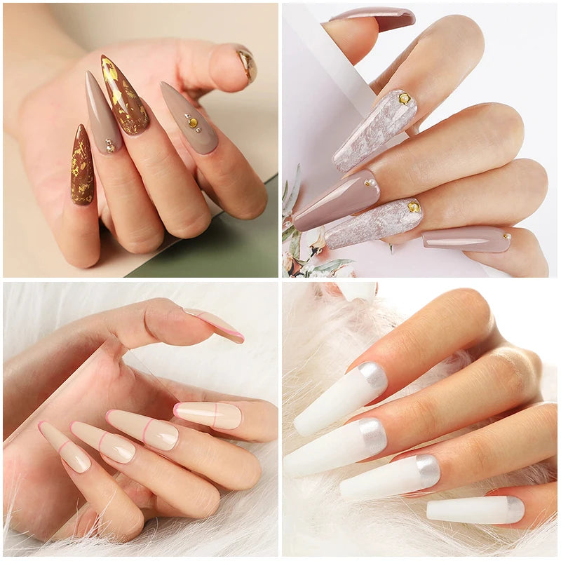 Poly Extension Nail Gel Set Professional Gel Nail Polish Kit 18 Colors Gel With Manicure tools  Intelligent sensing Nail stove