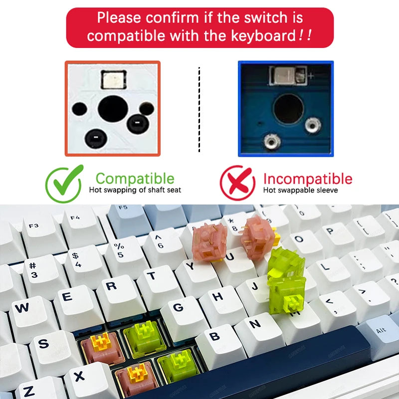 Outemu Silent Peach Switches.