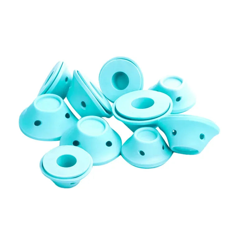 10/20pcs Soft Rubber Hair Curlers Silicone Heatless Hair Rollers Clips No Hurt Hair Rollers Hairdressing DIY Hair Styling Tools