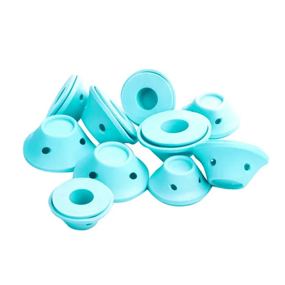 10/20pcs Soft Rubber Hair Curlers Silicone Heatless Hair Rollers Clips No Hurt Hair Rollers Hairdressing DIY Hair Styling Tools